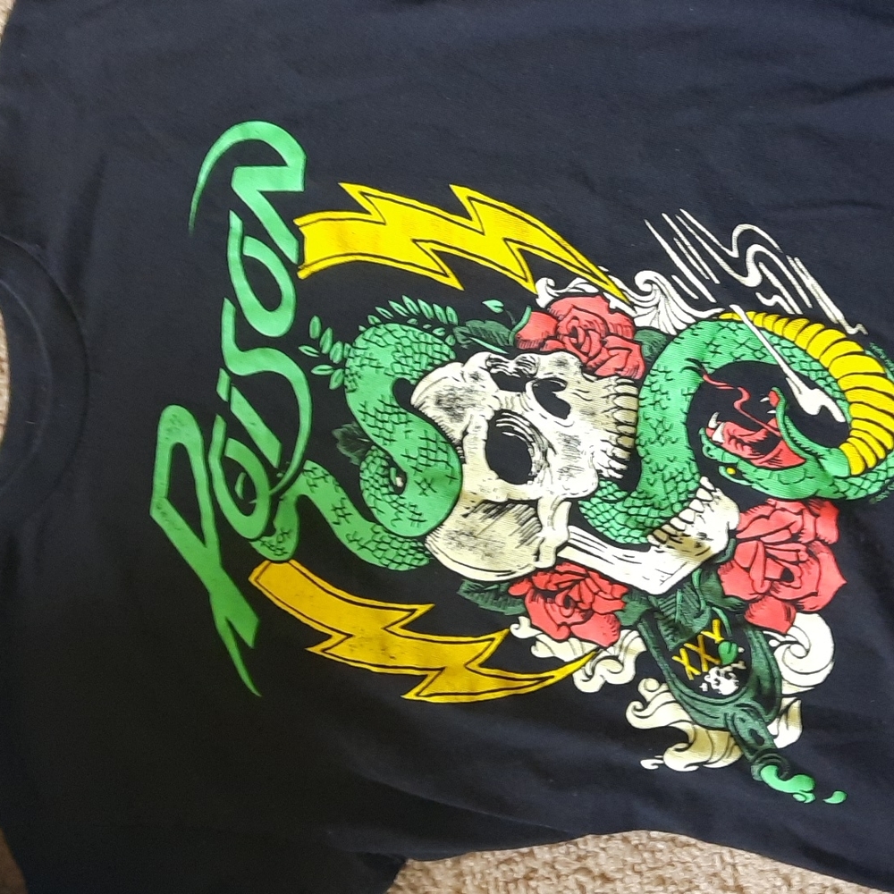 Poison Tshirt American classics 100% cotton medium made in mexico